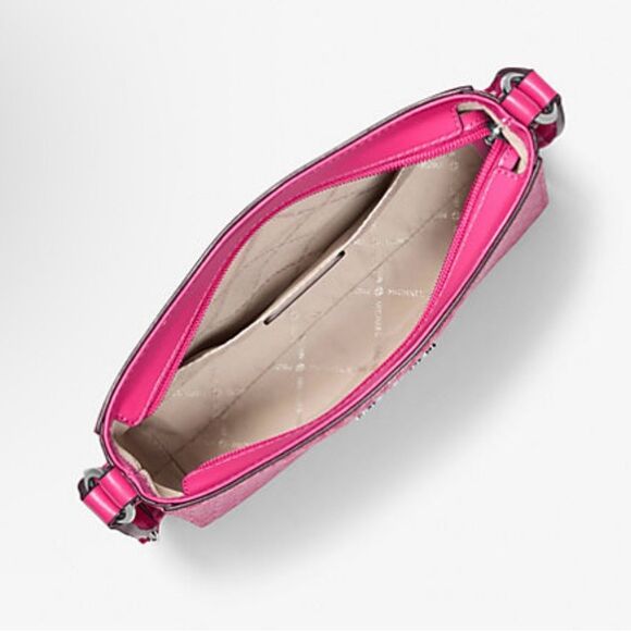 Michael Kors Jet Set Signature Logo Messenger Bag NWT - Picture 3 of 13